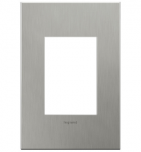 Legrand AD1WP-MS - Compact FPC Wall Plate, Brushed Stainless (10 pack)