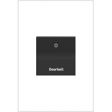 Legrand ASPD2032GEDRBL - adorne? Engraved Paddle? Switch, 20A, Doorbell, Graphite