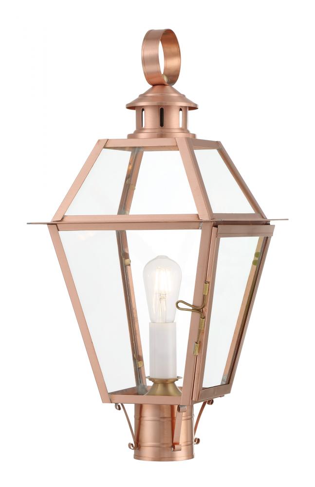 Olde Colony Outdoor Post Light - Copper