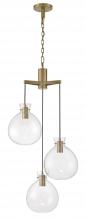 Norwell 4743-AN-CL - Selina Tiered Globe LED Chandelier