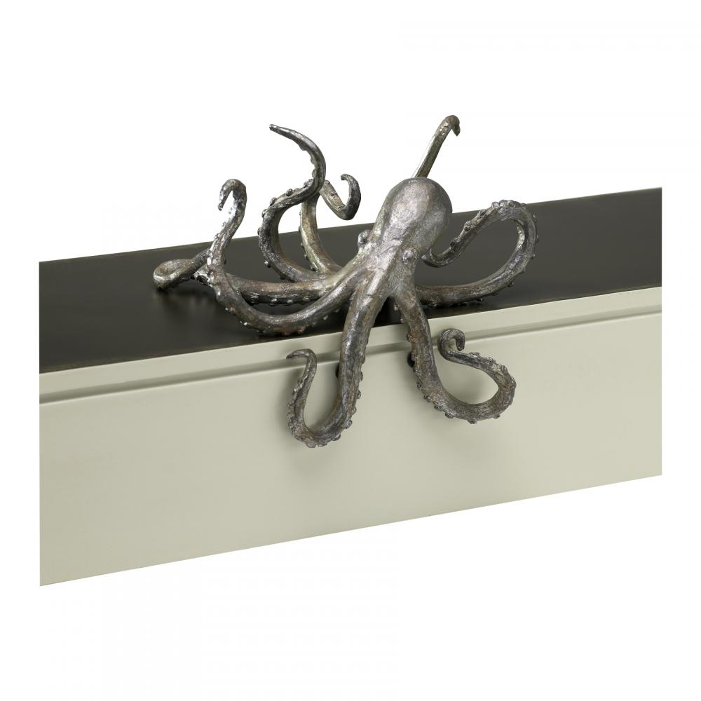 Octopus Shelf Decor Pewter - Medium