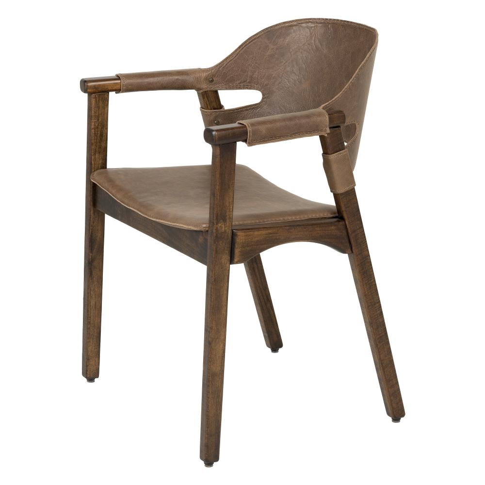 Boss Chair Medium Brown Distressed Leather