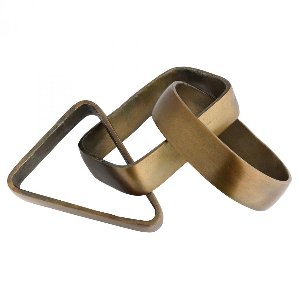 Catena Sculpture | Antique Brass