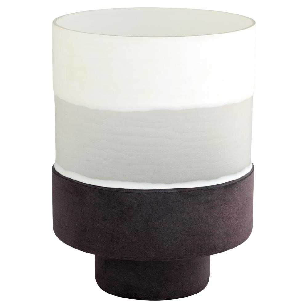 Mesa Vase | Cream | Black - Large