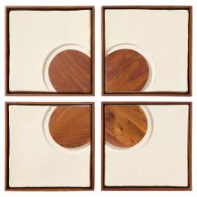 Cyan Designs 12177 - Rhys Decorative Panels Off-White Walnut - 4pc set