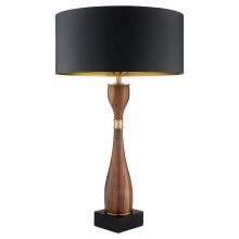 Cyan Designs 12236 - Veneta Table Lamp | Walnut | Brass | Black