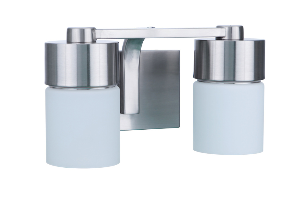 District 2 Light Vanity in Brushed Polished Nickel