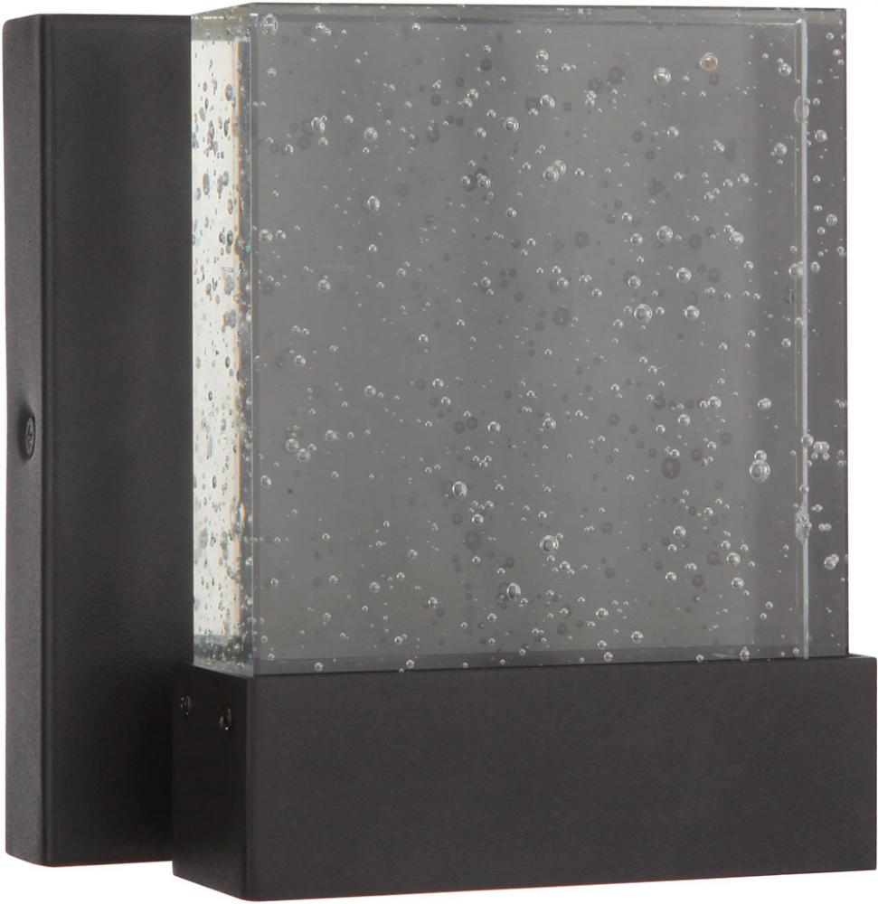 Aria II 1 Light Small LED Outdoor Wall Mount in Textured Black
