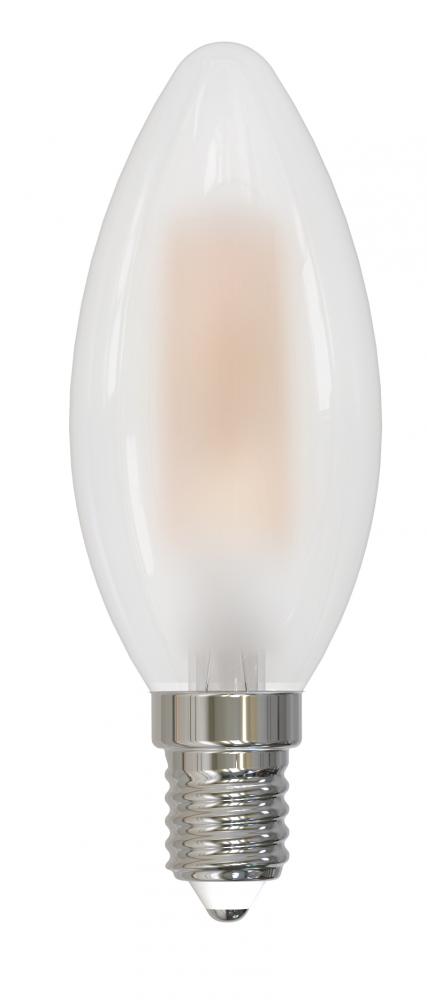 3.74" M.O.L. Frost LED C11, E12, 4.5W, Non-Dimmable, 3000K