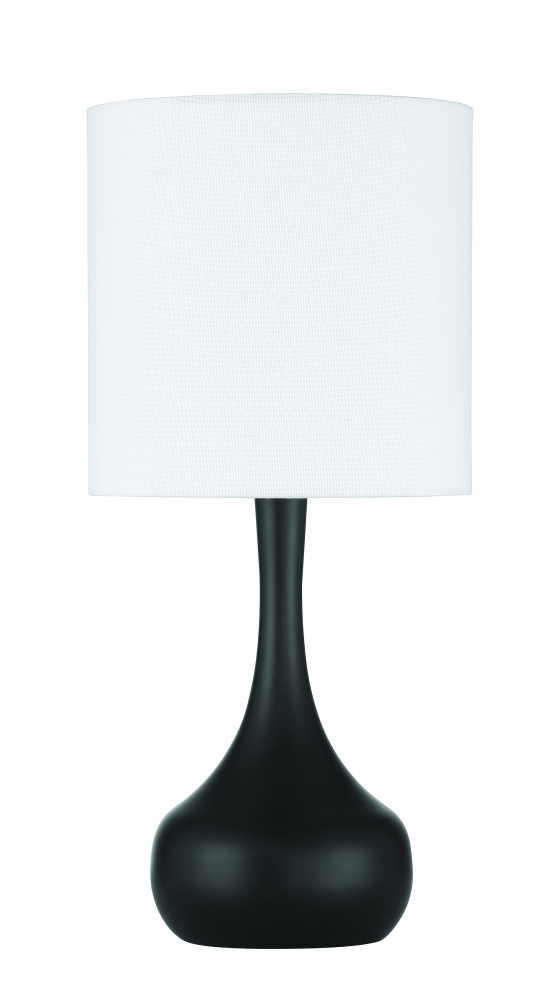 Pallo 1 Light Table Lamp in Flat Black