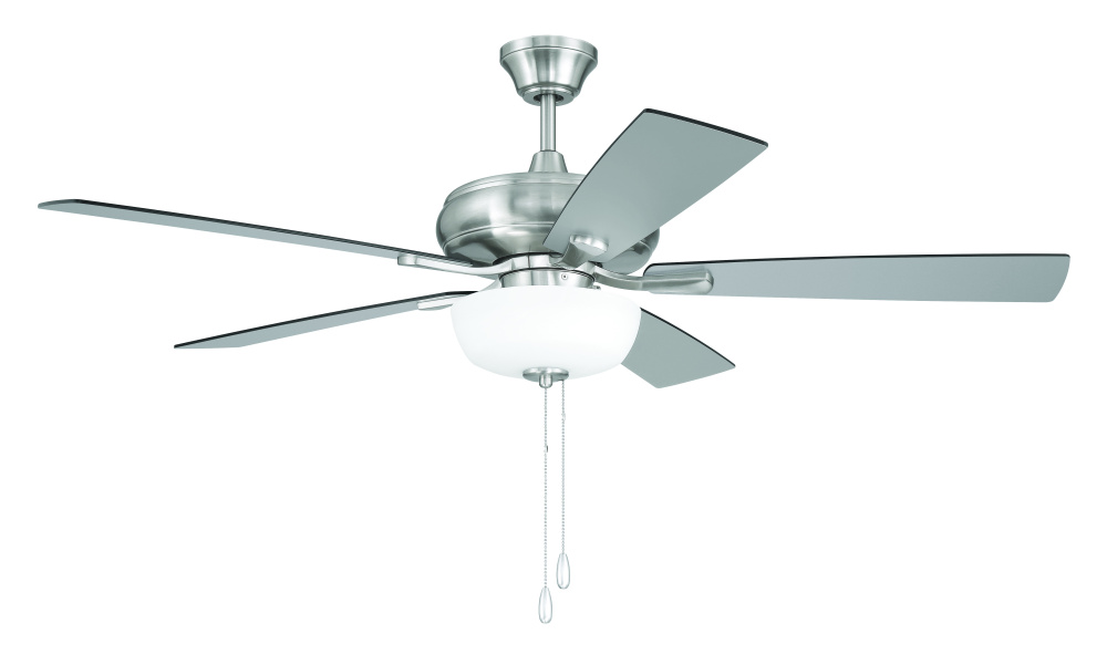 Eos 52" 5-Blade Frost 2 Light Bowl Ceiling Fan