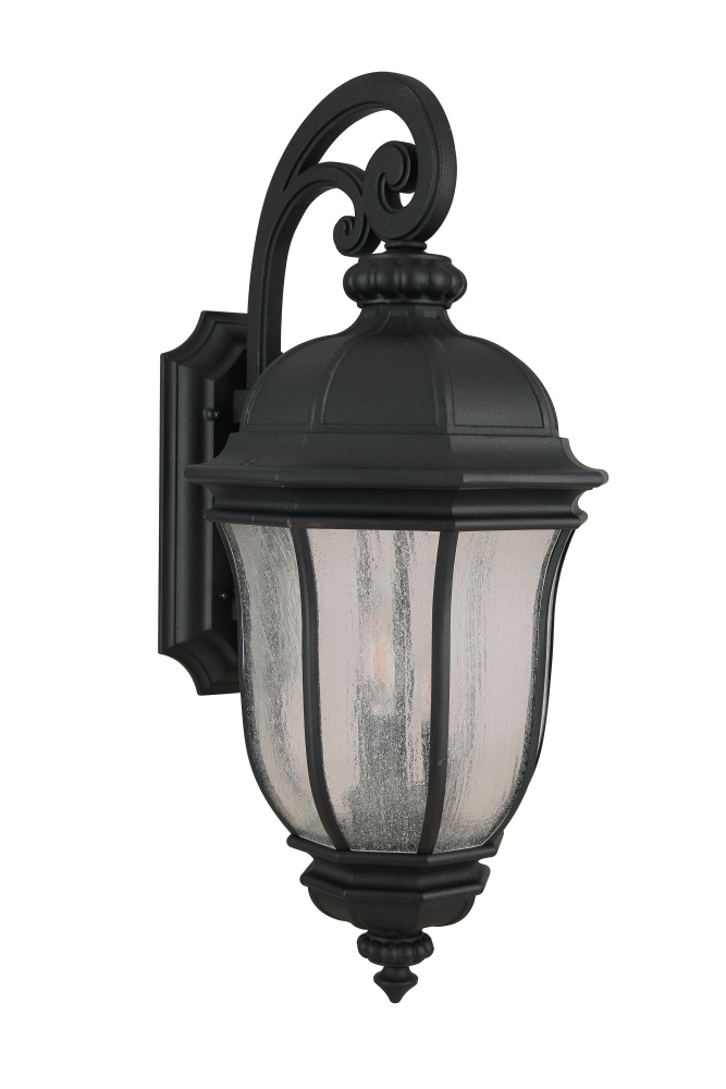 Harper 3 Light Large Outdoor Wall Lantern in Textured Black