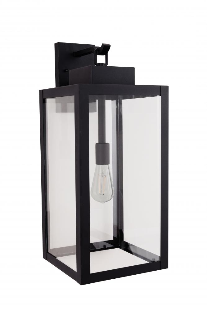 Marin 1 Light 24" Outdoor Lantern in Textured Black