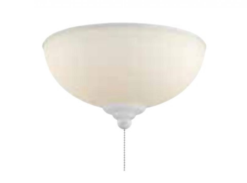 White Bowl Light Kit w/2x9w LED