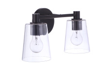 Craftmade 12615FB2 - Emilio 2 Light Vanity in Flat Black