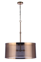 Craftmade 58994-SB - Mesh 4 Light Pendant in Satin Brass