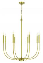 Craftmade 59828-SB - Traci 8 Light Chandelier in Satin Brass