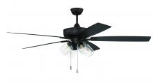Craftmade OS104ESP5 - 60" Outdoor Super Pro Fan with 4 Light Kit Clear Glass and Blades Espresso