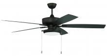 Craftmade OS119ESP5 - 60" Outdoor Super Pro Fan with Disc Light Kit Frosted Glass and Blades in Espresso