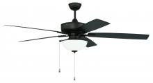 Craftmade OS211ESP5 - 60" Outdoor Super Pro Fan with Bowl Light Kit Frosted Glass and Blades in Espresso