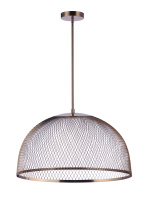 Craftmade P1005SB-LED - 24.25â€ Diameter Sculptural Statement Metal Mesh Dome Pendant in Satin Brass