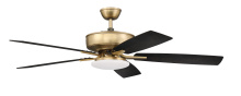 Craftmade P112SB5-52BWNFB - 52" Ceiling Fan w/Blades, White Low Profile LED Light Kit