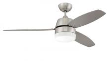 Craftmade BEL52BNK3-LED - 52" Beltre in Brushed Polished Nickel w/ Brushed Nickel/Maple Blades