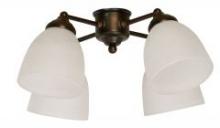 Craftmade LK400-OB-WG-LED - White Glass w/4x9w LED