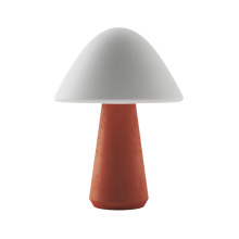 Bulbrite K70602 - CORDLESS TABLE LAMP MUSHROOM TERRACOTTA