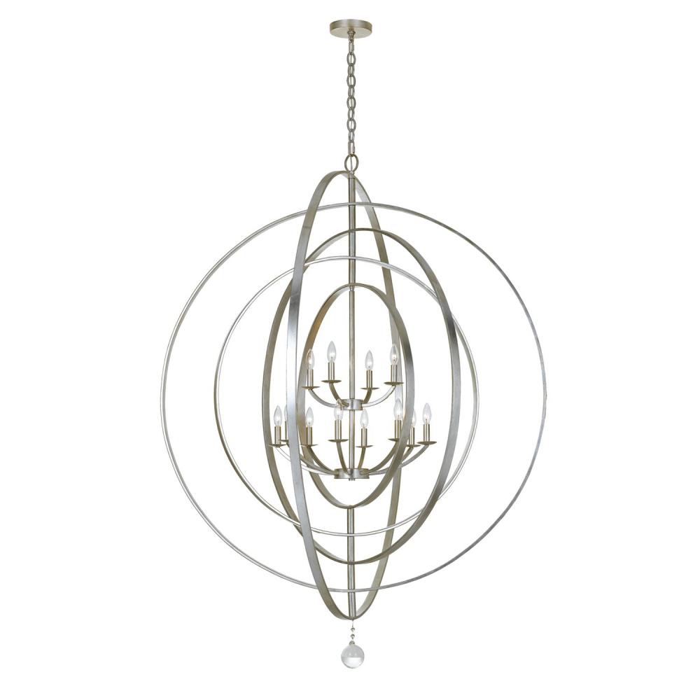 Luna 60'' Antique Silver Chandelier