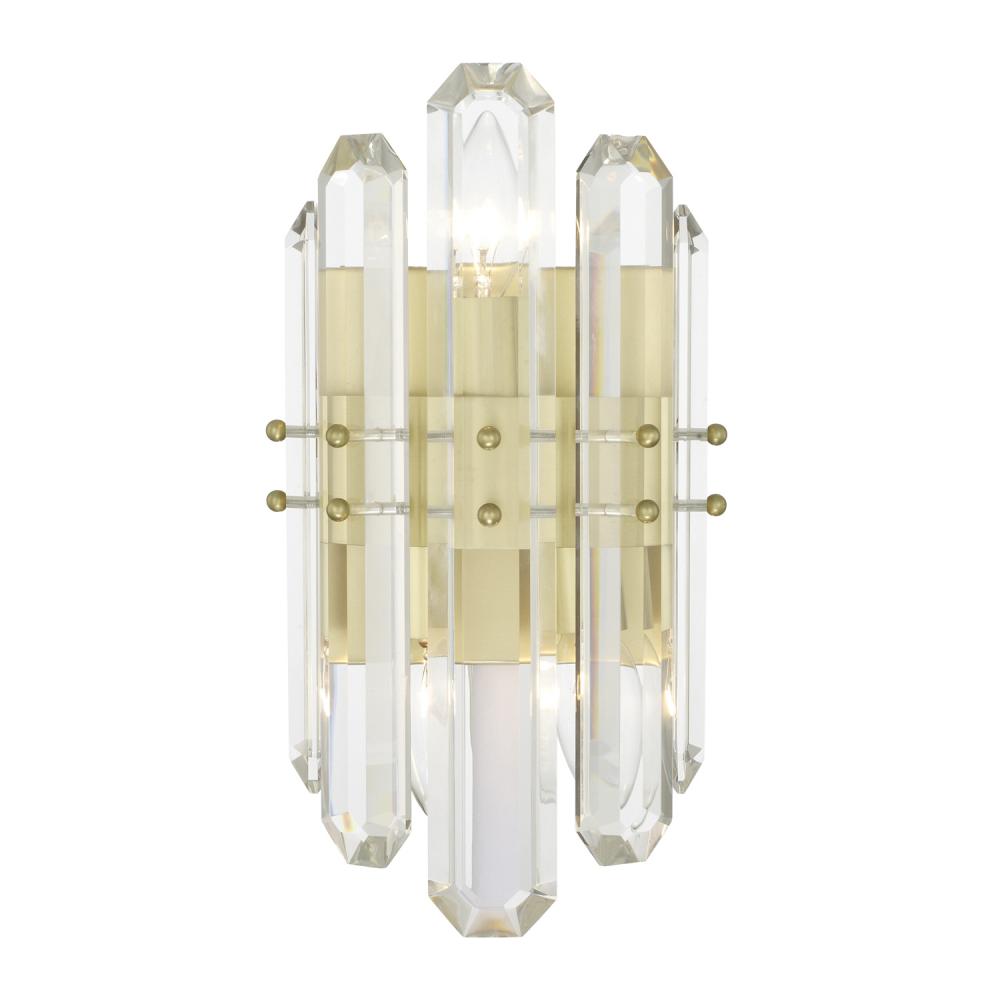 Bolton 2 Light Aged Brass Sconce