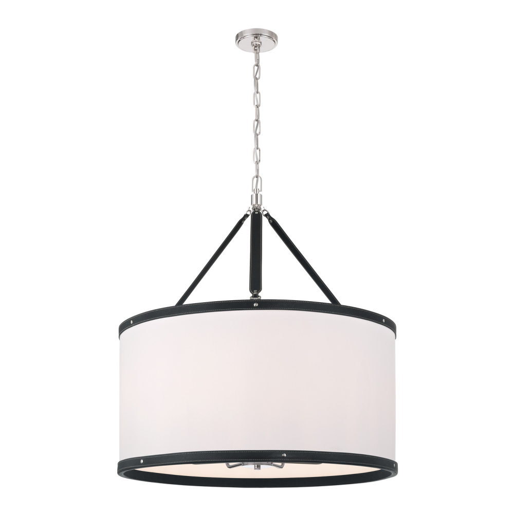 Libby Langdon Callahan 28'' Polished Nickel Pendant