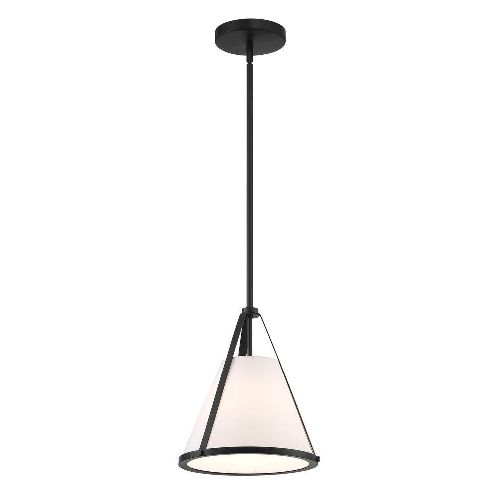 Fulton 1 Light Black Mini Pendant