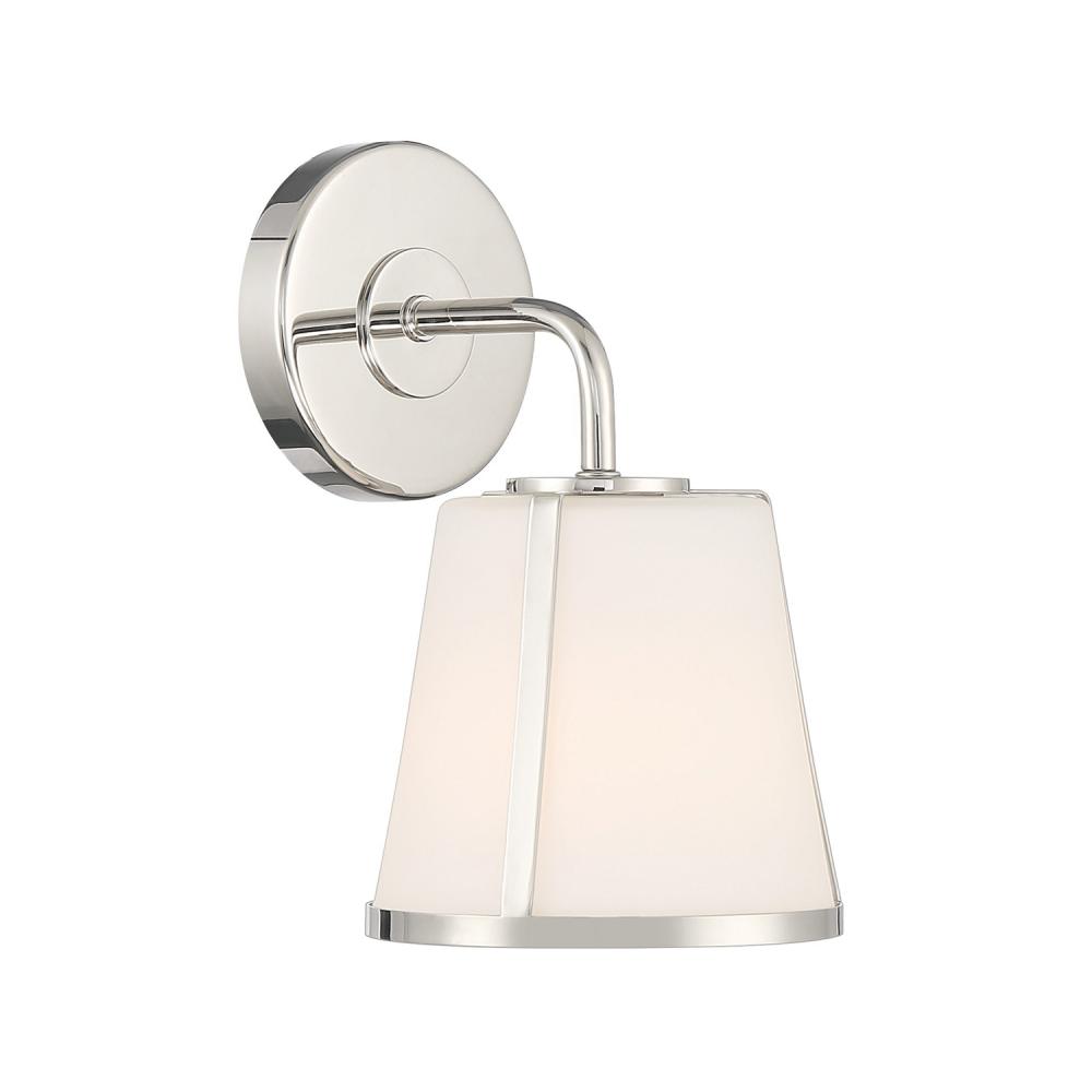 Fulton 1 Light Polished Nickel Sconce