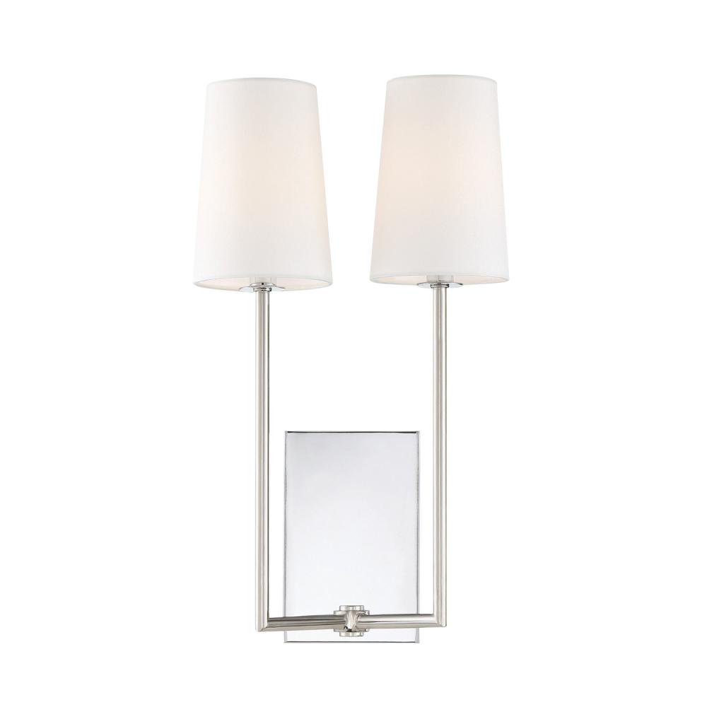 Lena 10'' Polished Chrome Sconce