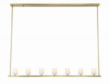 Crystorama ARA-10267-SB-ST - Aragon 56'' LED Soft Brass Linear Chandelier