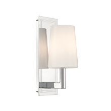 Crystorama HGN-3901-CH - Hogan 4.5'' Polished Chrome Sconce