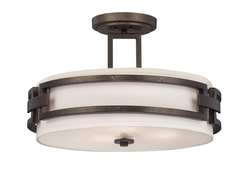 Del Ray 17.5" 3-Light Semi-Flush