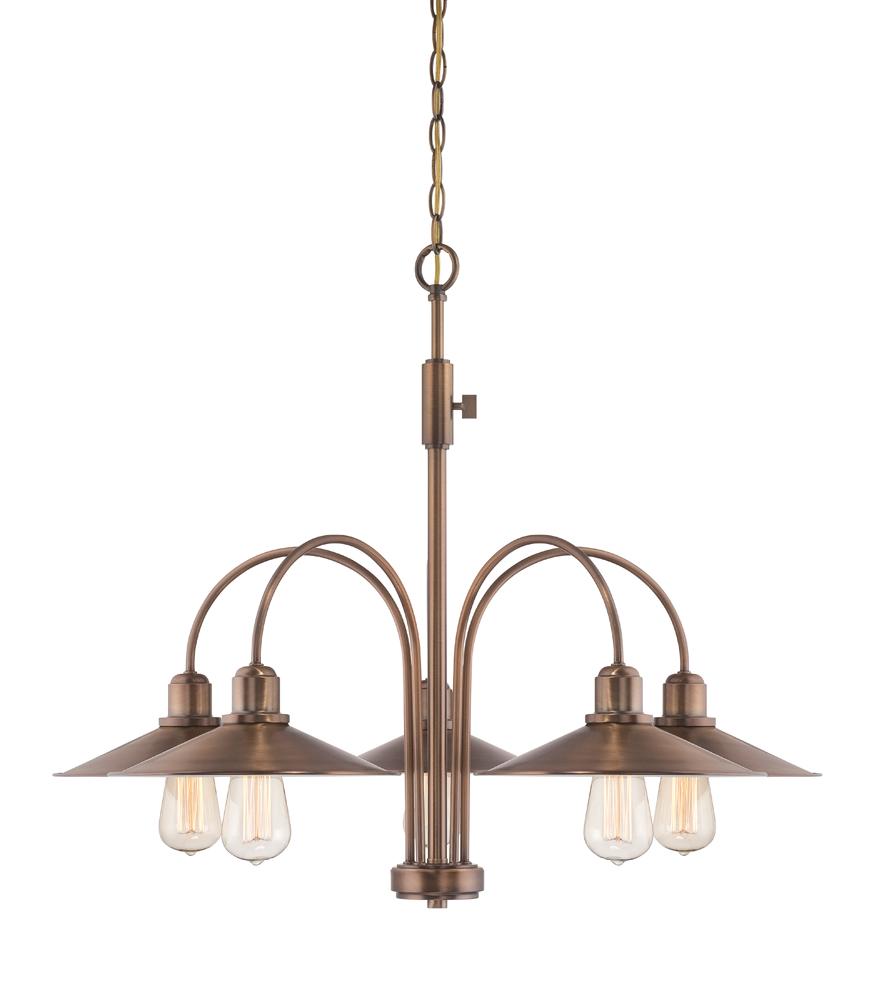 Newbury Station 5 Light Chandelier