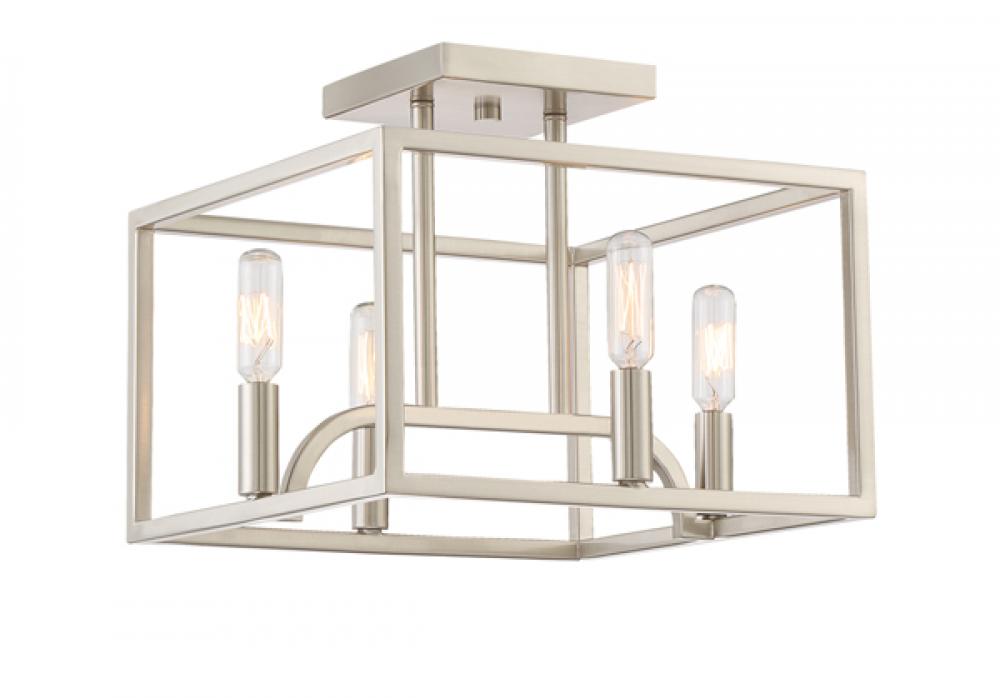 Uptown 12" 4-Light Semi-Flush