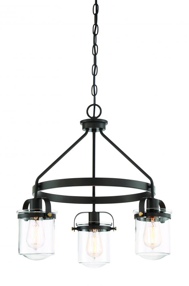 Jaxon 21" 3-Light Chandelier