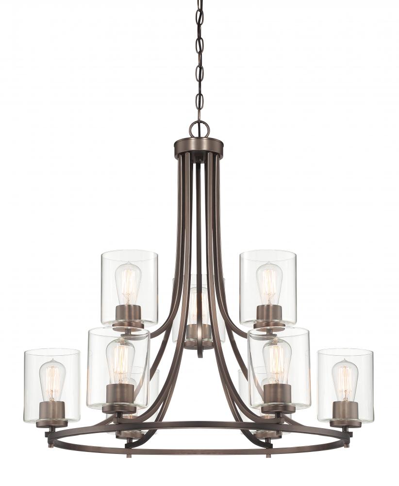 Liam 30" 9-Light Chandelier