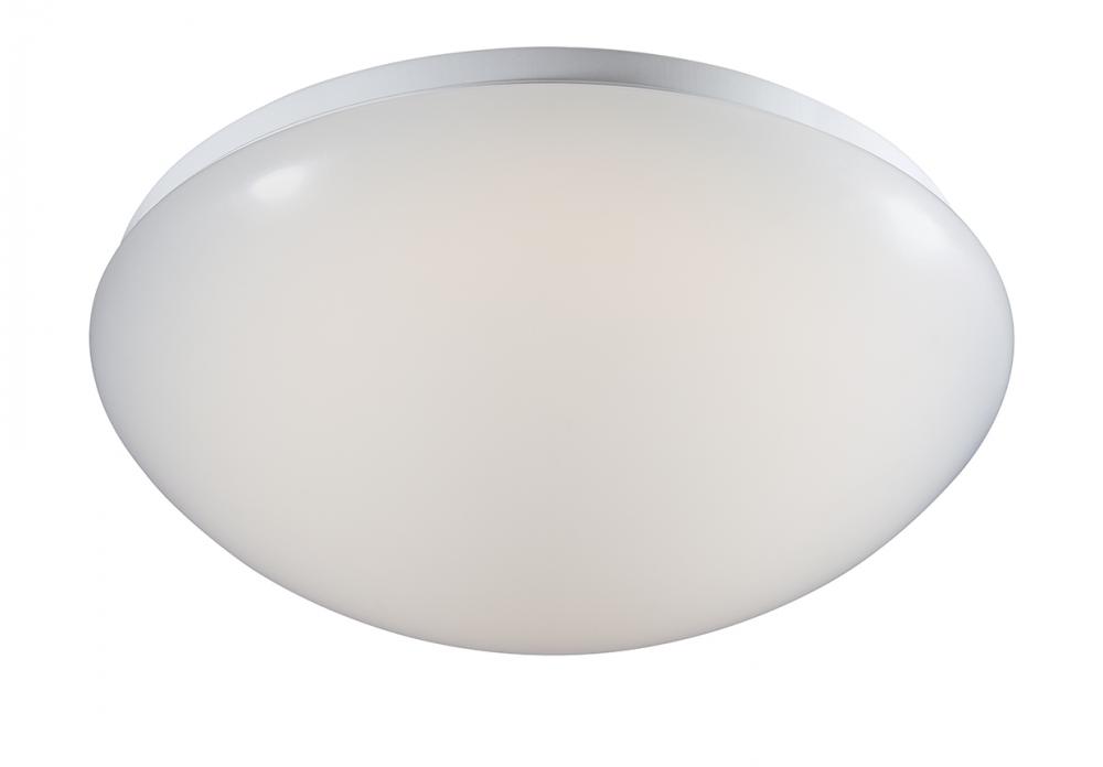 11" Low-Profile Integrated LED Puff Flush Mount