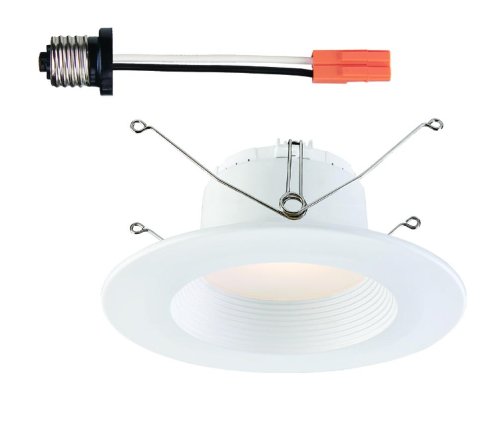5 in./6 in. 5000K Daylight Integrated LED Recessed CEC-T20 Baffle Trim in White