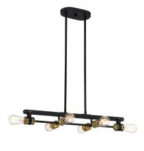 Designers Fountain 91086-VB - Miles 34" 6-Light Island