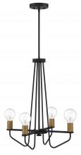 Designers Fountain 94234-BK - Ravella 19.75" 4-Light Chandelier