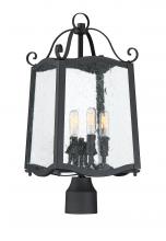 Designers Fountain 94796-BK - Glenwood 21.75" 4-Light Outdoor Post Lantern