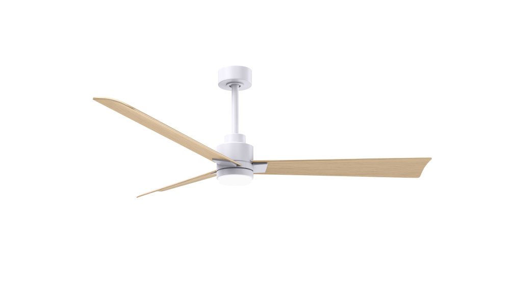 Alessandra - 56" Three Blade Transitional Ceiling Fan - 5CCT Integrated LED - Matte White Finish