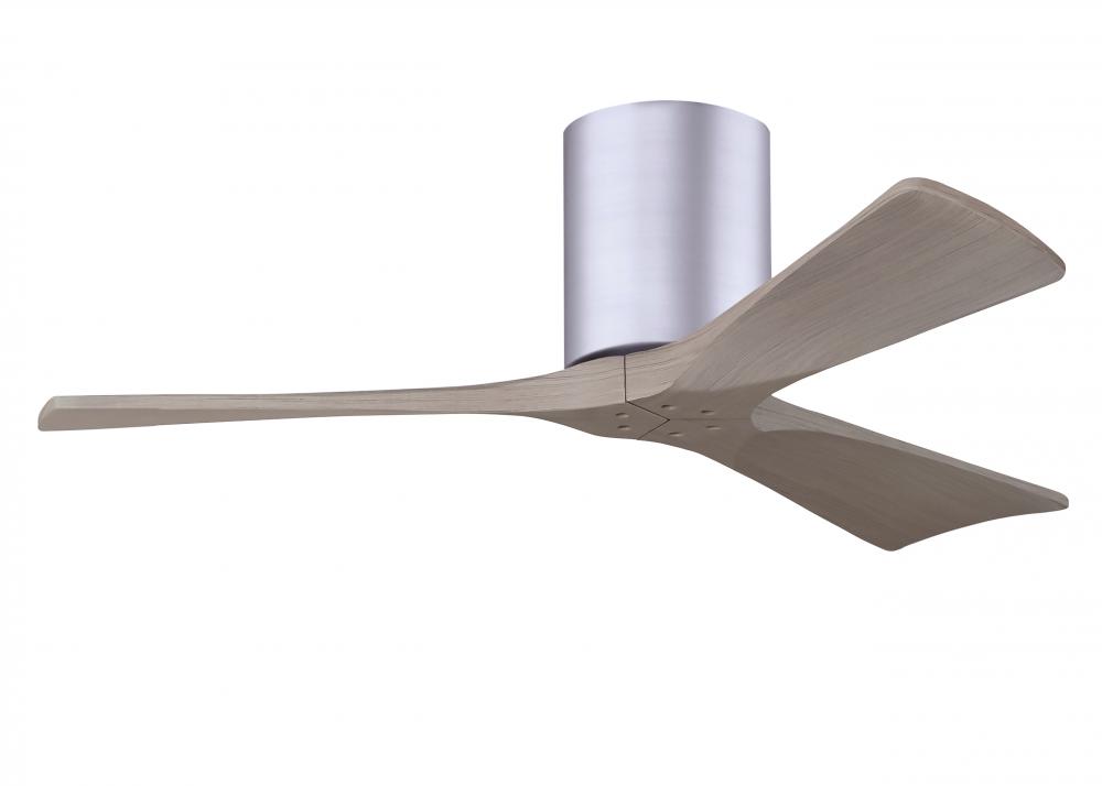 Irene-3H - Three Blade Flush Mount Paddle Fan - 42" - Brushed Nickel Finish