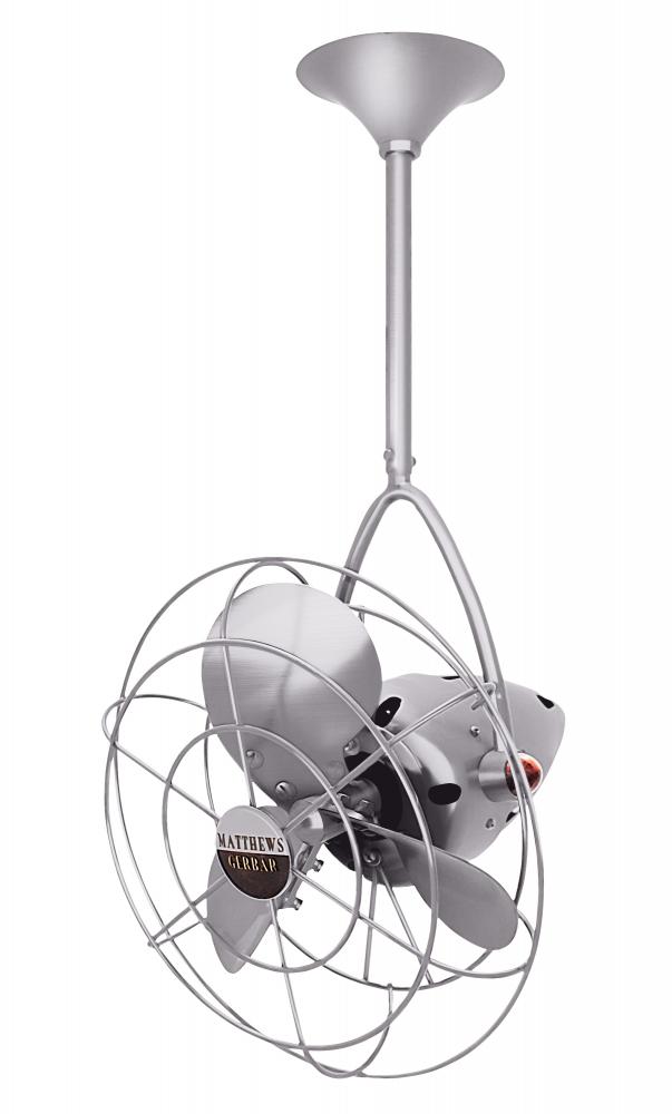 Jarold Direcional - Directional Ceiling Fan - Brushed Nickel Finish - Metal Blades